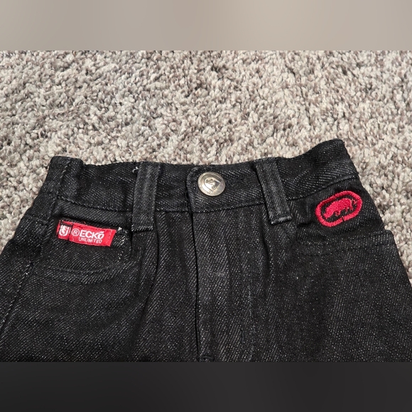 ECKO UNLTD Black Denim Vintage Y2k Boys Size 6m - Picture 2 of 4